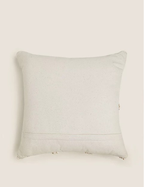 Velvet Hummingbird Embellished Cushion