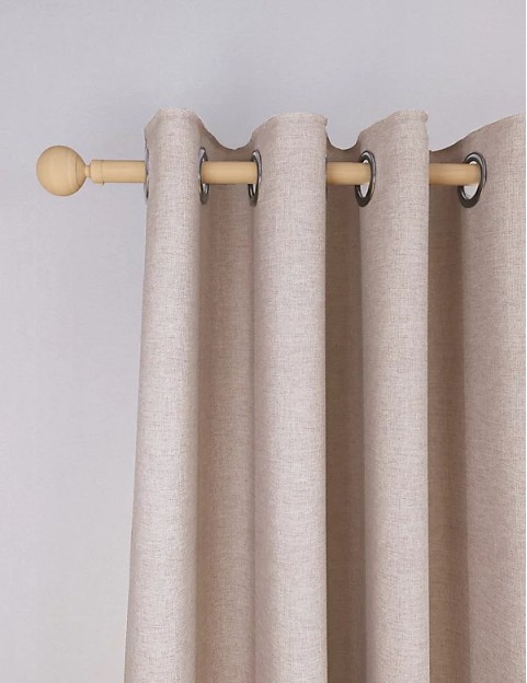 Brushed Pencil Pleat Blackout Temperature Smart Curtains