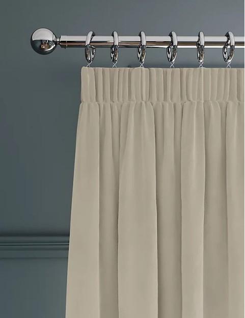 Velvet Pencil Pleat Ultra Temperature Smart Curtains