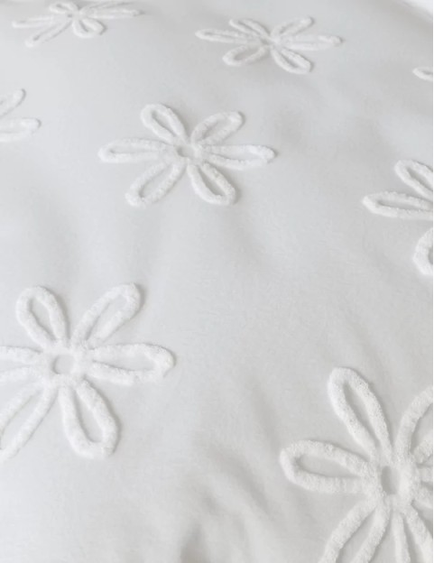 Pure Cotton Tufted Floral Bedding Set