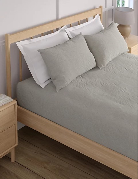 Pure Brushed Cotton Check Bedding Set