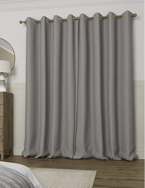 Anti Allergy Eyelet Blackout Temperature Smart Curtains