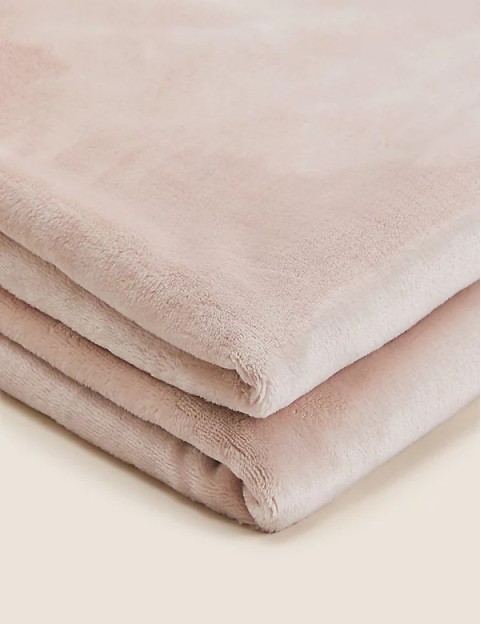 Chenille Plain Throw