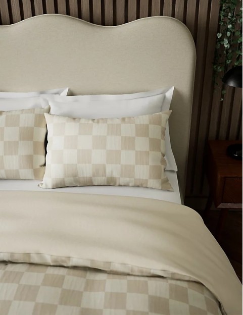 Pure Cotton Checked Bedding Set