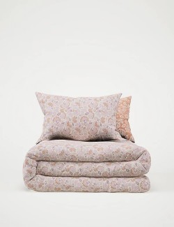 Cotton Blend Floral Bedding Set