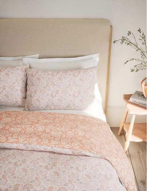 Cotton Blend Floral Bedding Set