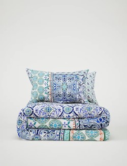 Comfortably Cool Lyocell Rich Spliced Tile Bedding Set