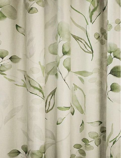 Pure Cotton Watercolour Pencil Pleat Curtains