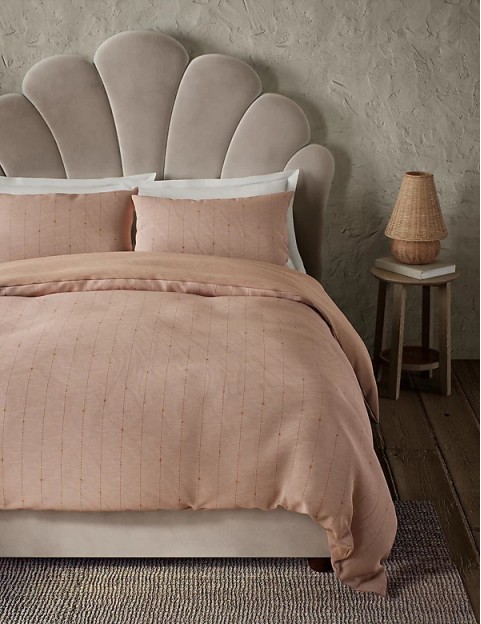 Pure Cotton Tufted Stripe Bedding Set