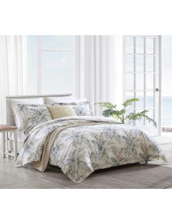 Queen Comforter Set, Reversible Cotton Bedding with Matching Shams, All Season Home Decor (Bakers Bluff Blue, Queen)